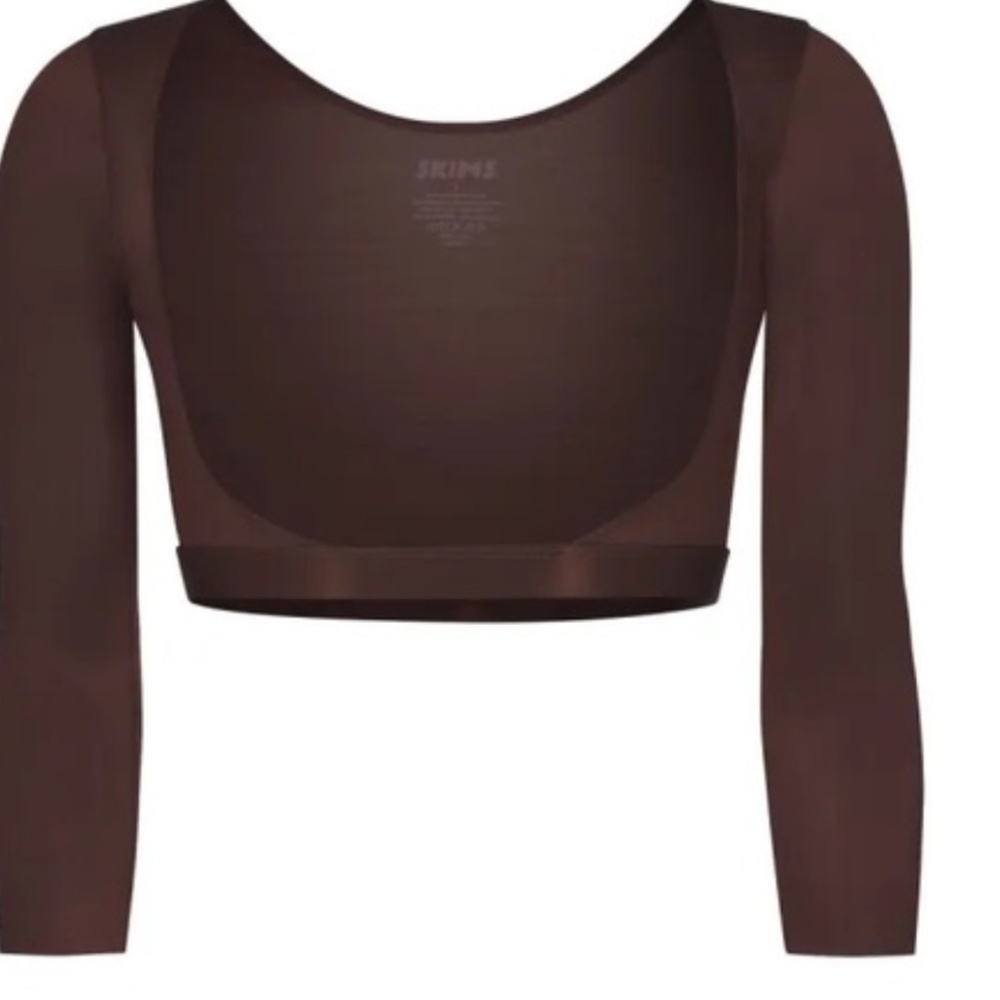 SKIMS Women's Barely There Open Bust Arm Shaper Cocoa Size XL